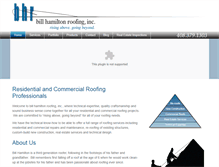 Tablet Screenshot of billhamiltonroofing.com